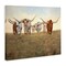 Stupell Industries Family of Longhorn Cattle Canvas By Kathy Winkler 